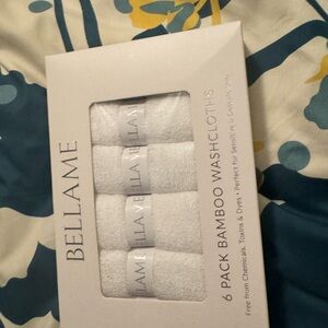 Bellame White Bamboo Washcloths